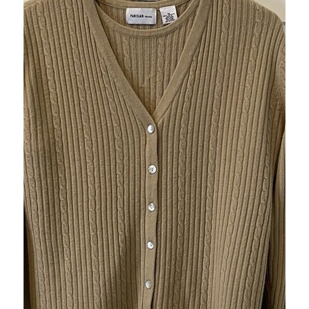 Parisian Works- Round Neck Pullover TwinSet Camel Med. READ - Picture 2 of 13